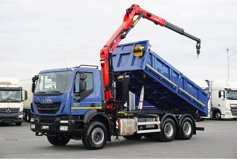 Iveco TRAKKER / 380T41 / E 6 / WYWROTKA + HDS / 6 X 4 / ROTATOR - شاحنة قلاب, شاحنة كرين: صورة 1 Iveco TRAKKER / 380T41 / E 6 / WYWROTKA + HDS / 6 X 4 / ROTATOR - شاحنة قلاب, شاحنة كرين: صورة 1