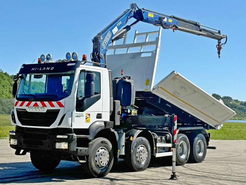Iveco TRAKKER 450 * FASSI F215A.0.22 + FUNK / 8x4 *TOP - شاحنة قلاب, شاحنة كرين: صورة 3 Iveco TRAKKER 450 * FASSI F215A.0.22 + FUNK / 8x4 *TOP - شاحنة قلاب, شاحنة كرين: صورة 3