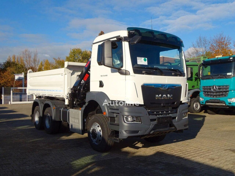 MAN 33.430 - 3 way tipper+crane 6x6 - شاحنة قلاب, شاحنة كرين: صورة 2 MAN 33.430 - 3 way tipper+crane 6x6 - شاحنة قلاب, شاحنة كرين: صورة 2