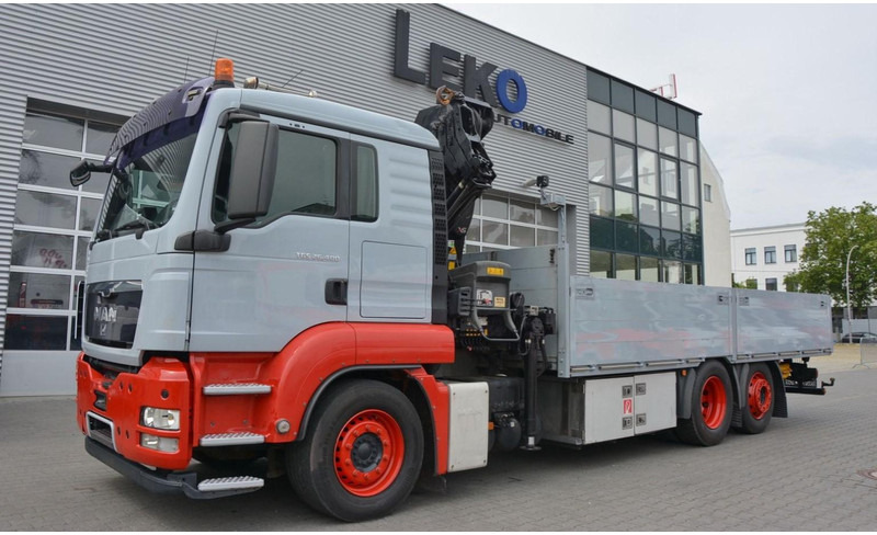 MAN 6,4 m Flatbed + Crane HIAB 211EP 6X2 KRAN HIAB 211EP 6.5m Container Pr - شاحنات مسطحة, شاحنة كرين: صورة 1 MAN 6,4 m Flatbed + Crane HIAB 211EP 6X2 KRAN HIAB 211EP 6.5m Container Pr - شاحنات مسطحة, شاحنة كرين: صورة 1
