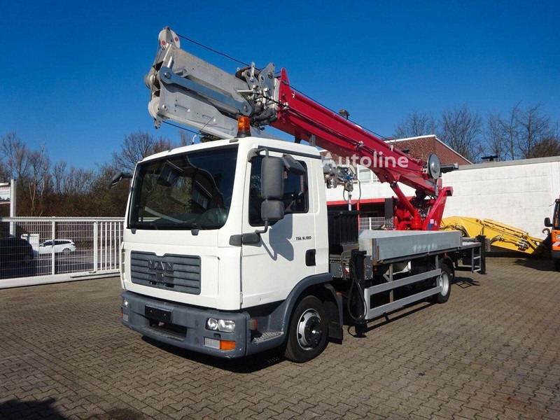 MAN 8.180 TGL - Flatbed+crane - شاحنات مسطحة, شاحنة كرين: صورة 1 MAN 8.180 TGL - Flatbed+crane - شاحنات مسطحة, شاحنة كرين: صورة 1