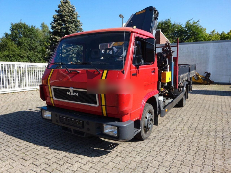 MAN 9.150 - Flatbed+crane - شاحنات مسطحة, شاحنة كرين: صورة 2 MAN 9.150 - Flatbed+crane - شاحنات مسطحة, شاحنة كرين: صورة 2