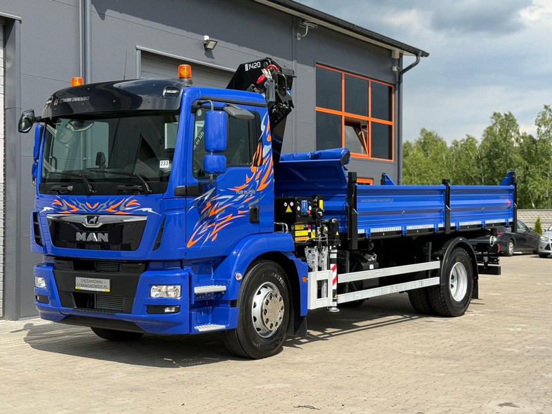 MAN MAN TGM TGL TGS 18.250 // E6 // wywrotka + HDS HMF z pilotem // - شاحنة قلاب: صورة 4 MAN MAN TGM TGL TGS 18.250 // E6 // wywrotka + HDS HMF z pilotem // - شاحنة قلاب: صورة 4