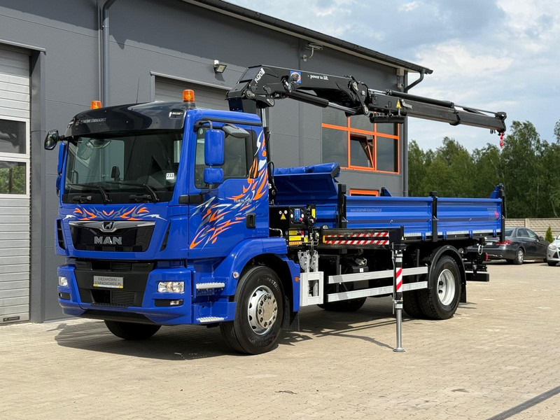 MAN MAN TGM TGL TGS 18.250 // E6 // wywrotka + HDS HMF z pilotem // - شاحنة قلاب: صورة 2 MAN MAN TGM TGL TGS 18.250 // E6 // wywrotka + HDS HMF z pilotem // - شاحنة قلاب: صورة 2