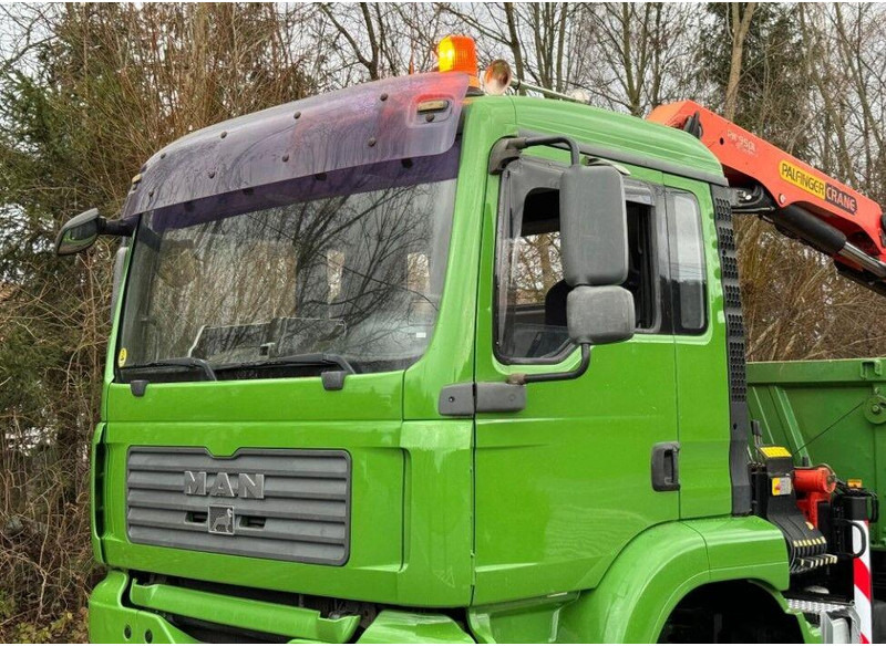 شاحنة قلاب, شاحنة كرين MAN TGA 18.360 Meiller 3-Way Tipper + Crane Palfinger PK 9501: صورة 15