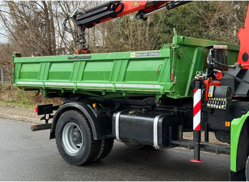 شاحنة قلاب, شاحنة كرين MAN TGA 18.360 Meiller 3-Way Tipper + Crane Palfinger PK 9501: صورة 7