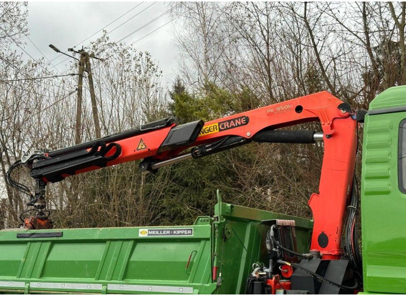 شاحنة قلاب, شاحنة كرين MAN TGA 18.360 Meiller 3-Way Tipper + Crane Palfinger PK 9501: صورة 8