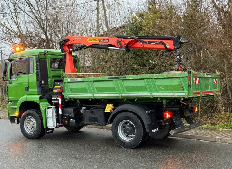 شاحنة قلاب, شاحنة كرين MAN TGA 18.360 Meiller 3-Way Tipper + Crane Palfinger PK 9501: صورة 19