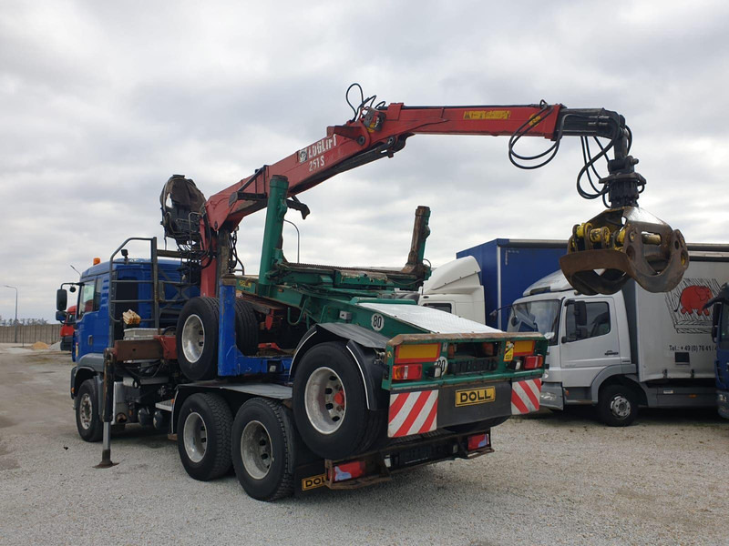 MAN TGA 26.480 6x4 LOGLIFT DOLL WOOD TRANSPORTER - شاحنة قطع الأشجار, شاحنة كرين: صورة 3 MAN TGA 26.480 6x4 LOGLIFT DOLL WOOD TRANSPORTER - شاحنة قطع الأشجار, شاحنة كرين: صورة 3