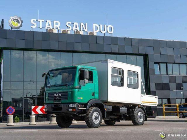 MAN TGM 13.240 4x4 BL Double Cab Camper BUS - شاحنة هيكل كابينة, شاحنة كرين: صورة 1 MAN TGM 13.240 4x4 BL Double Cab Camper BUS - شاحنة هيكل كابينة, شاحنة كرين: صورة 1