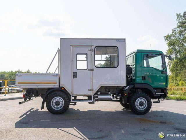 MAN TGM 13.240 4x4 BL Double Cab Camper BUS - شاحنة هيكل كابينة, شاحنة كرين: صورة 2 MAN TGM 13.240 4x4 BL Double Cab Camper BUS - شاحنة هيكل كابينة, شاحنة كرين: صورة 2