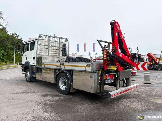 شاحنات مسطحة, شاحنة كرين MAN TGM 13.290 4x4 FASSI F40B22 Crane Camper DOKA: صورة 8