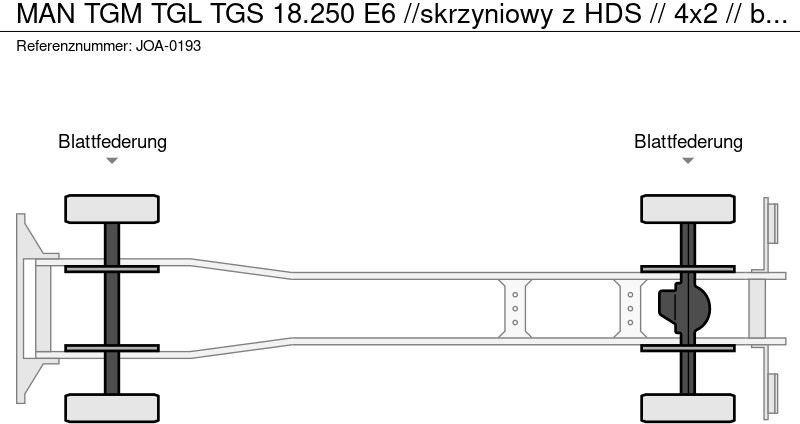 MAN TGM TGL TGS 18.250 E6 //skrzyniowy z HDS // 4x2 // budowlanka - شاحنات مسطحة, شاحنة كرين: صورة 2 MAN TGM TGL TGS 18.250 E6 //skrzyniowy z HDS // 4x2 // budowlanka - شاحنات مسطحة, شاحنة كرين: صورة 2