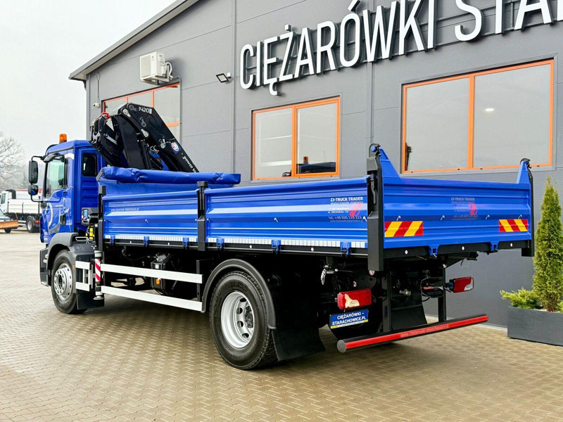 MAN TGM TGL TGS 18.250 // wywrotka 3-S + HDS HMF 1420 - K2 // bu - شاحنة قلاب, شاحنة كرين: صورة 3 MAN TGM TGL TGS 18.250 // wywrotka 3-S + HDS HMF 1420 - K2 // bu - شاحنة قلاب, شاحنة كرين: صورة 3