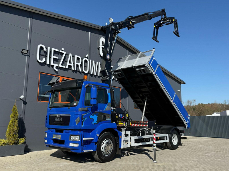 MAN TGM TGL TGS 18.250 // wywrotka // skrzynia // HDS HMF - شاحنة قلاب, شاحنة كرين: صورة 1 MAN TGM TGL TGS 18.250 // wywrotka // skrzynia // HDS HMF - شاحنة قلاب, شاحنة كرين: صورة 1