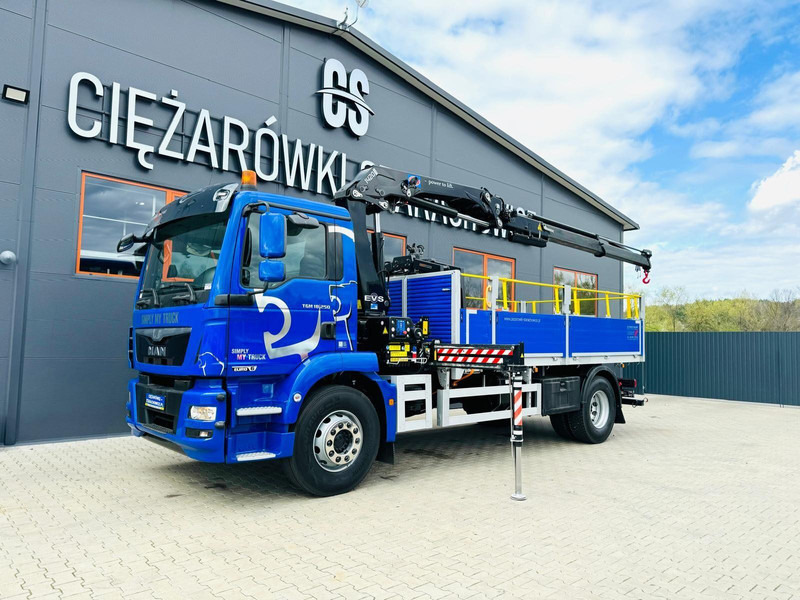 MAN TGM TGL TGS 18.250 - شاحنات مسطحة, شاحنة كرين: صورة 1 MAN TGM TGL TGS 18.250 - شاحنات مسطحة, شاحنة كرين: صورة 1