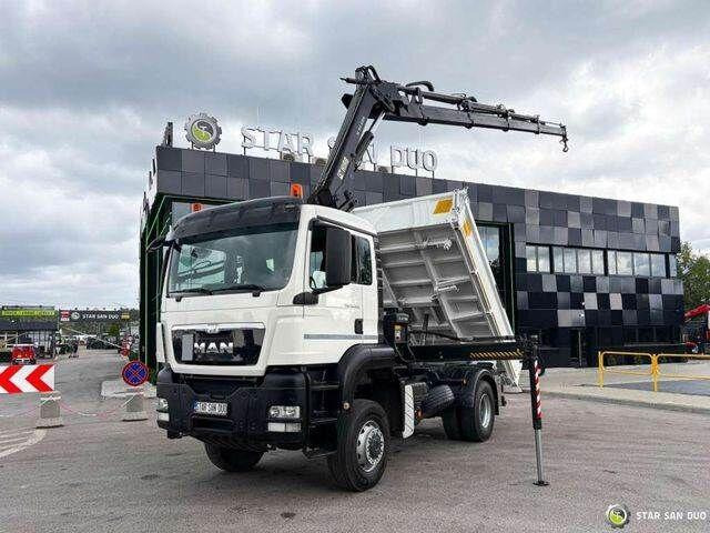 MAN TGS 18.360 4x4 HIAB 144 E-4 Crane Kipper - شاحنة قلاب, شاحنة كرين: صورة 1 MAN TGS 18.360 4x4 HIAB 144 E-4 Crane Kipper - شاحنة قلاب, شاحنة كرين: صورة 1
