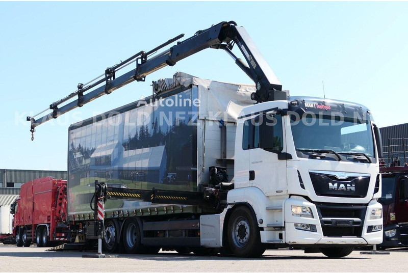 MAN TGS 22.440 - Curtain side+crane 6x2 - شاحنة ستارة: صورة 2 MAN TGS 22.440 - Curtain side+crane 6x2 - شاحنة ستارة: صورة 2