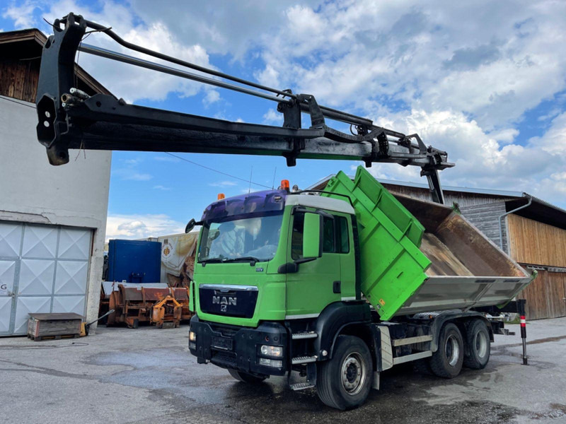 MAN TGS 26.400 6x4 Tipper + Crane PK 15002 - شاحنة قلاب, شاحنة كرين: صورة 1 MAN TGS 26.400 6x4 Tipper + Crane PK 15002 - شاحنة قلاب, شاحنة كرين: صورة 1