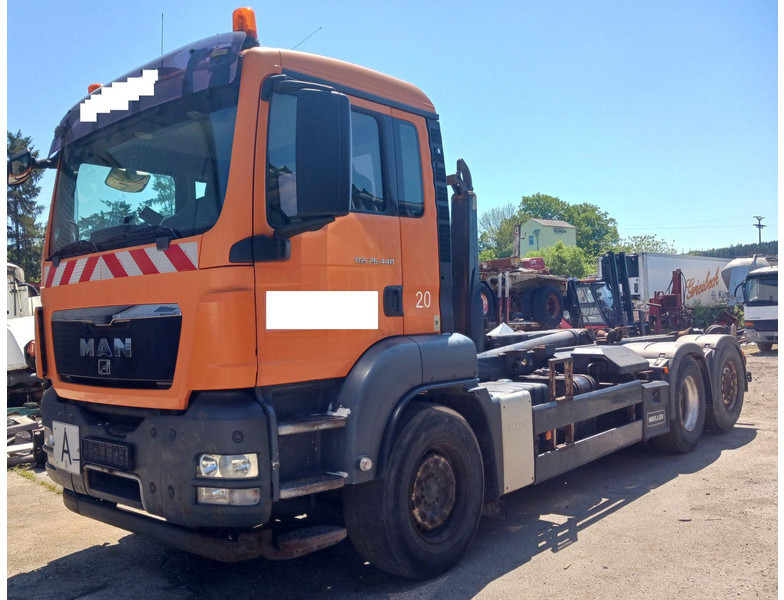MAN TGS 26.440 Meiller RK2065, EURO5, GERMAN - شاحنات مسطحة, شاحنة كرين: صورة 1 MAN TGS 26.440 Meiller RK2065, EURO5, GERMAN - شاحنات مسطحة, شاحنة كرين: صورة 1