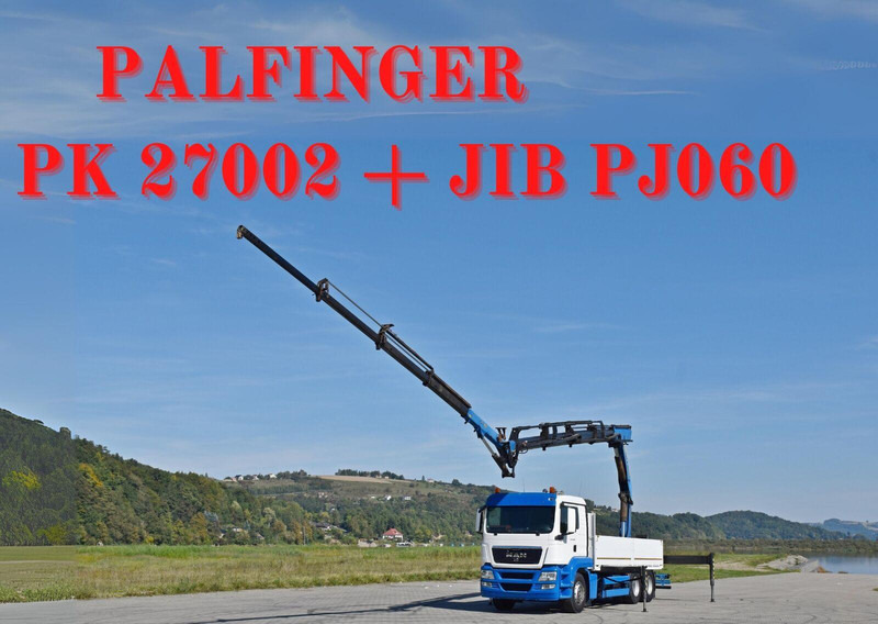 MAN TGS 26.480 * PK 27002 + JIB PJ060 + FUNK / 6x4 - شاحنات مسطحة, شاحنة كرين: صورة 1 MAN TGS 26.480 * PK 27002 + JIB PJ060 + FUNK / 6x4 - شاحنات مسطحة, شاحنة كرين: صورة 1