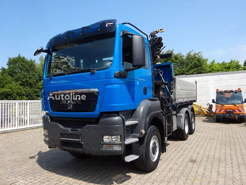 MAN TGS 28.400 - 3 way tipper+crane - شاحنة قلاب, شاحنة كرين: صورة 1 MAN TGS 28.400 - 3 way tipper+crane - شاحنة قلاب, شاحنة كرين: صورة 1