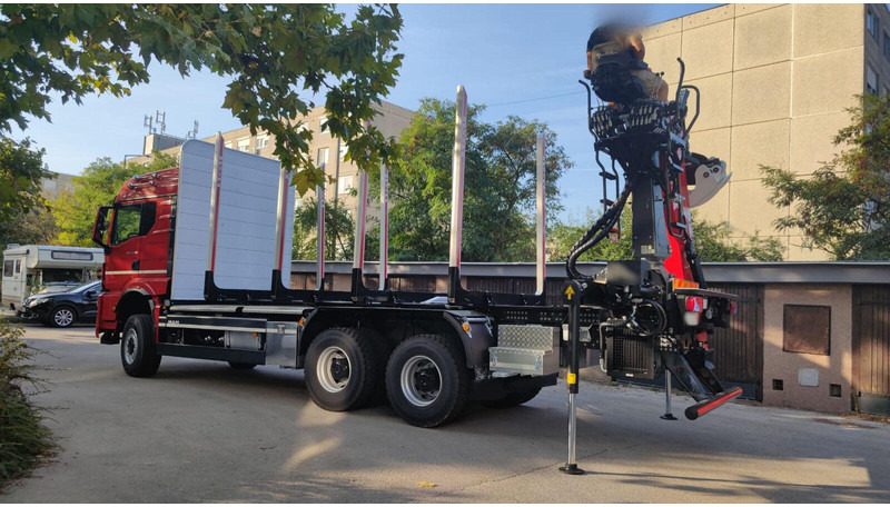 جديدة شاحنة قطع الأشجار, شاحنة كرين لنقل الأخشاب MAN TGS 33.520: صورة 8