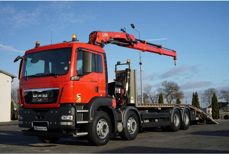 MAN TGS 35.360 / 8x2-4 / LAWETA + HDS HIAB 166 E-2 / 4 OSIOWY / NAJ - شاحنة سحب: صورة 1 MAN TGS 35.360 / 8x2-4 / LAWETA + HDS HIAB 166 E-2 / 4 OSIOWY / NAJ - شاحنة سحب: صورة 1