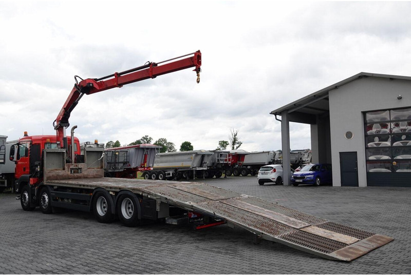 MAN TGS 35.360 / 8x2-4 / LAWETA + HDS HIAB 166 E-2 / OŚ PODNOSZONA / - شاحنة سحب: صورة 5 MAN TGS 35.360 / 8x2-4 / LAWETA + HDS HIAB 166 E-2 / OŚ PODNOSZONA / - شاحنة سحب: صورة 5
