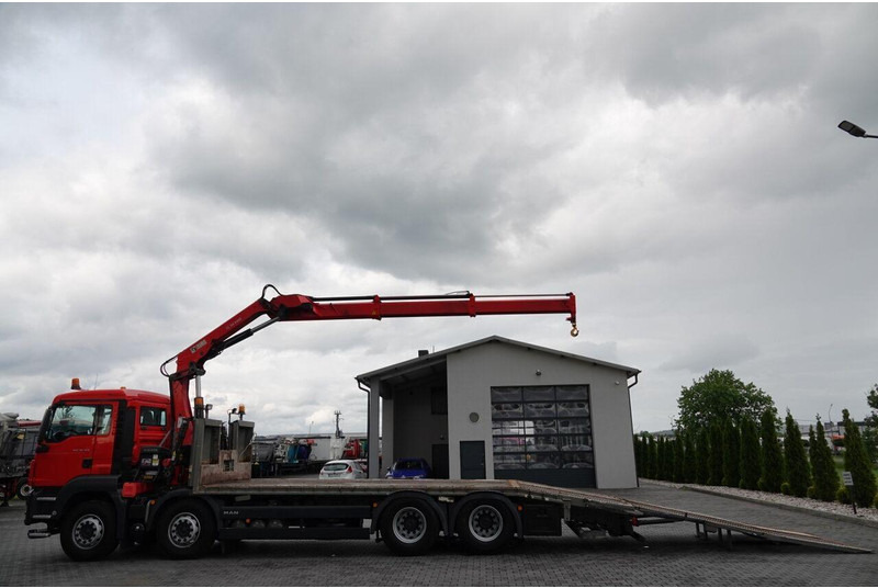 MAN TGS 35.360 / 8x2-4 / LAWETA + HDS HIAB 166 E-2 / OŚ PODNOSZONA / - شاحنة سحب: صورة 3 MAN TGS 35.360 / 8x2-4 / LAWETA + HDS HIAB 166 E-2 / OŚ PODNOSZONA / - شاحنة سحب: صورة 3