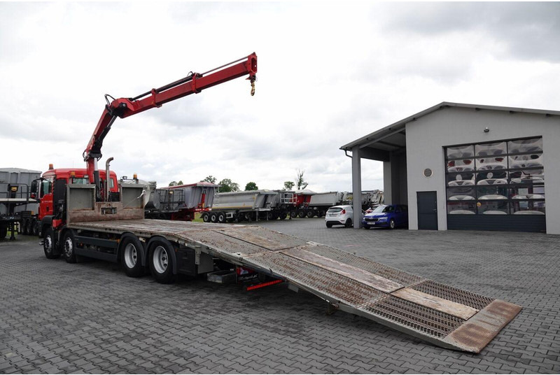 MAN TGS 35.360 / 8x2-4 / LAWETA + HDS HIAB 166 E-2 / OŚ PODNOSZONA / - شاحنة سحب: صورة 4 MAN TGS 35.360 / 8x2-4 / LAWETA + HDS HIAB 166 E-2 / OŚ PODNOSZONA / - شاحنة سحب: صورة 4