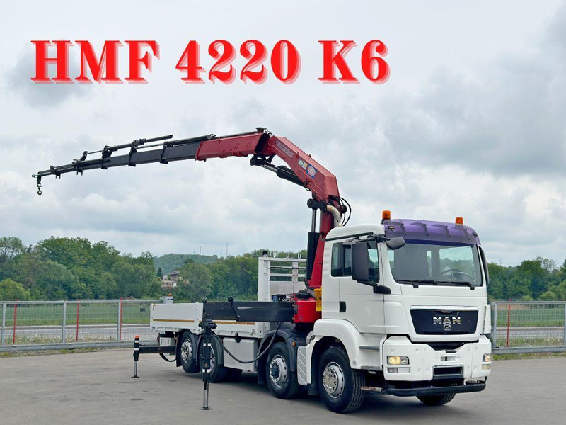 MAN TGS 35.440* KIPPER 6,00m * HMF 4220 K6/FUNK* 8x4 - شاحنات مسطحة, شاحنة كرين: صورة 1 MAN TGS 35.440* KIPPER 6,00m * HMF 4220 K6/FUNK* 8x4 - شاحنات مسطحة, شاحنة كرين: صورة 1