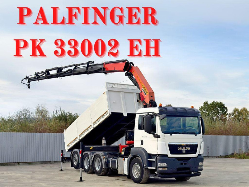 MAN TGS 35.440 * PALFINGER PK 33002 EH +FUNK / 8x4 - شاحنة قلاب, شاحنة كرين: صورة 1 MAN TGS 35.440 * PALFINGER PK 33002 EH +FUNK / 8x4 - شاحنة قلاب, شاحنة كرين: صورة 1
