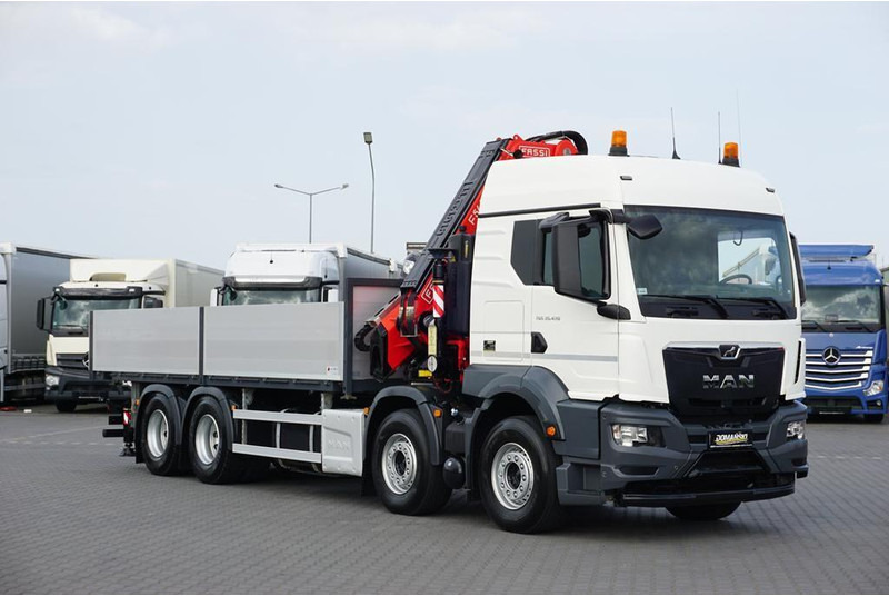 MAN TGS / 35.470 / E 6 / SKRZYNIOWY + HDS / FASSI F 545 / ŁAD. 13 10 - شاحنات مسطحة, شاحنة كرين: صورة 2 MAN TGS / 35.470 / E 6 / SKRZYNIOWY + HDS / FASSI F 545 / ŁAD. 13 10 - شاحنات مسطحة, شاحنة كرين: صورة 2