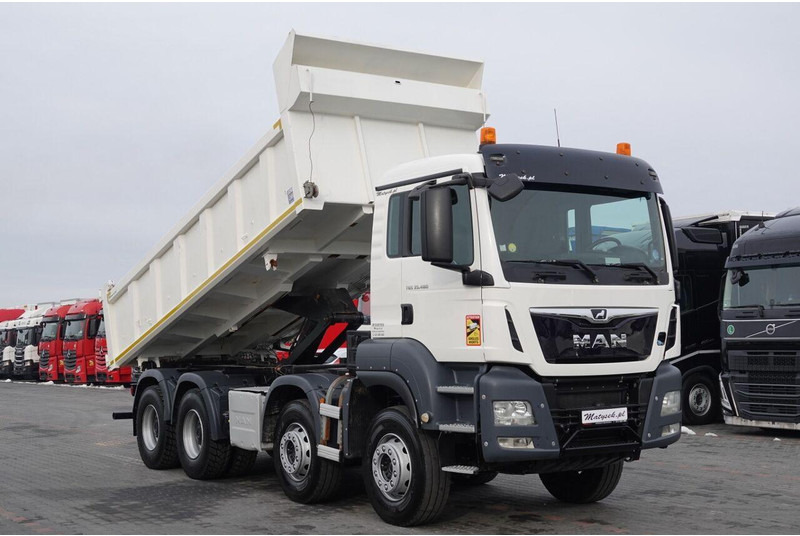 شاحنة قلاب MAN TGS 35.480 / 8x4 / WYWROTKA / BORDMATIC / HYDROBURTA / OPONY 100: صورة 7