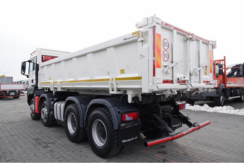 شاحنة قلاب MAN TGS 35.480 / 8x4 / WYWROTKA / BORDMATIC / HYDROBURTA / OPONY 100: صورة 18