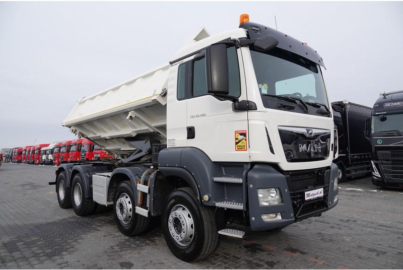 شاحنة قلاب MAN TGS 35.480 / 8x4 / WYWROTKA / BORDMATIC / HYDROBURTA / OPONY 100: صورة 14