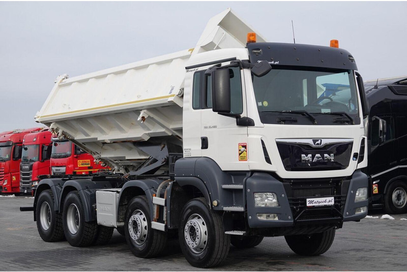 شاحنة قلاب MAN TGS 35.480 / 8x4 / WYWROTKA / BORDMATIC / HYDROBURTA / OPONY 100: صورة 15