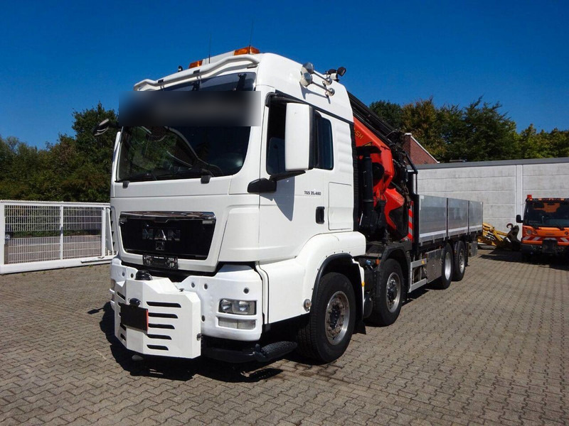 MAN TGS 35.480 - Flatbed + crane - شاحنات مسطحة, شاحنة كرين: صورة 1 MAN TGS 35.480 - Flatbed + crane - شاحنات مسطحة, شاحنة كرين: صورة 1