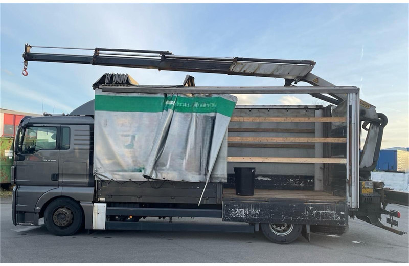 MAN TGX 18.400 Curtain Sider + Crane Palfinger 14002 EH - شاحنة مقفلة: صورة 4 MAN TGX 18.400 Curtain Sider + Crane Palfinger 14002 EH - شاحنة مقفلة: صورة 4