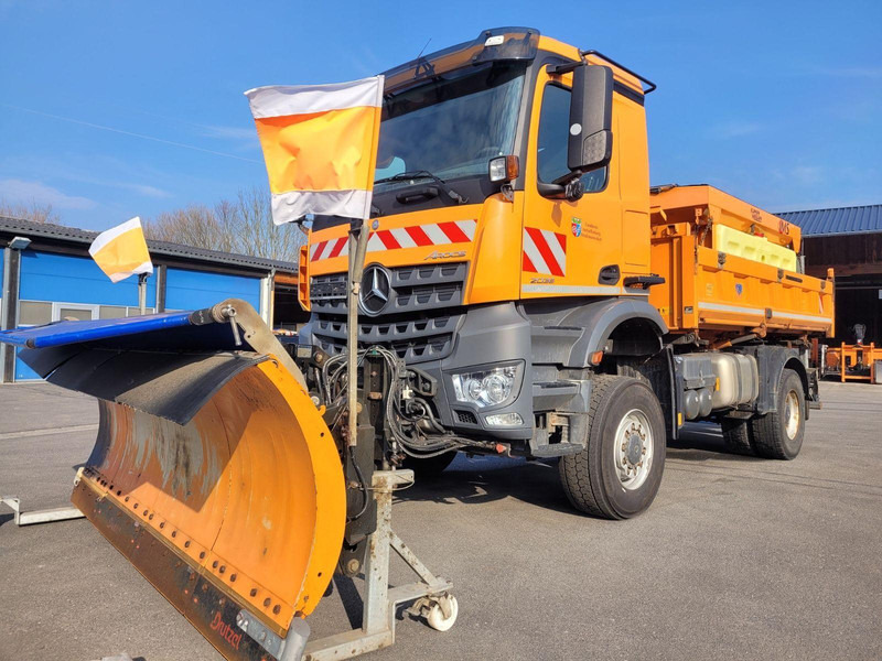 Mercedes-Benz 2036 AK 4x4 3-Way Meiller Tipper Crane HIAB XS088BS-2HiDuo - شاحنة قلاب, شاحنة كرين: صورة 3 Mercedes-Benz 2036 AK 4x4 3-Way Meiller Tipper Crane HIAB XS088BS-2HiDuo - شاحنة قلاب, شاحنة كرين: صورة 3