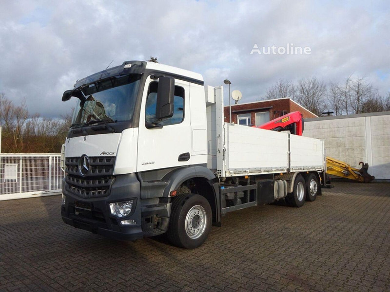 Mercedes-Benz 2648 - Flatbed+crane - شاحنات مسطحة, شاحنة كرين: صورة 1 Mercedes-Benz 2648 - Flatbed+crane - شاحنات مسطحة, شاحنة كرين: صورة 1