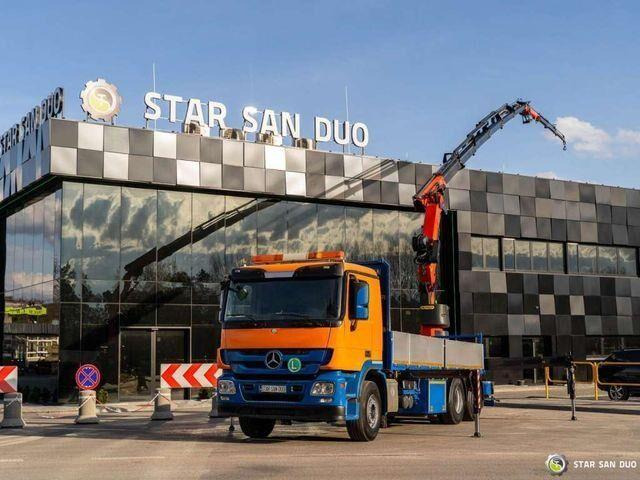 Mercedes-Benz ACTROS 2541 6x2 Palfinger PK 34002 Crane Winch - شاحنات مسطحة, شاحنة كرين: صورة 1 Mercedes-Benz ACTROS 2541 6x2 Palfinger PK 34002 Crane Winch - شاحنات مسطحة, شاحنة كرين: صورة 1