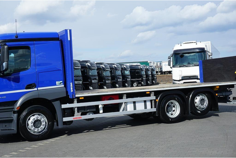 شاحنات مسطحة Mercedes-Benz ACTROS / 2543 / ACC / E 6 / PEŁNY ADR / PLATFORMA / ZAWIESIE POD: صورة 15