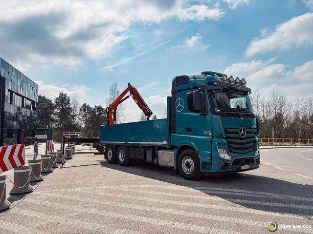 Mercedes-Benz ACTROS 2545 6x2 Palfinger PK 16001 HDS Crane - شاحنات مسطحة, شاحنة كرين: صورة 3 Mercedes-Benz ACTROS 2545 6x2 Palfinger PK 16001 HDS Crane - شاحنات مسطحة, شاحنة كرين: صورة 3