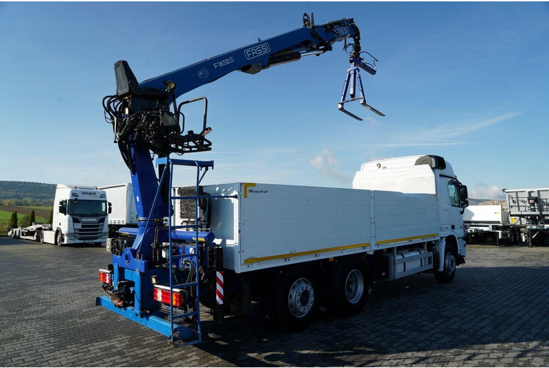 Mercedes-Benz ACTROS 2548 / 6x2 / BURTOWA - 6,5 M / OŚ PODNOSZONA / HDS FASSI - شاحنات مسطحة, شاحنة كرين: صورة 4 Mercedes-Benz ACTROS 2548 / 6x2 / BURTOWA - 6,5 M / OŚ PODNOSZONA / HDS FASSI - شاحنات مسطحة, شاحنة كرين: صورة 4