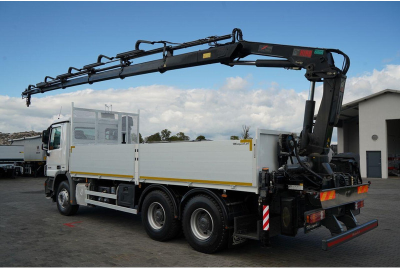 Mercedes-Benz ACTROS 2636 / 6x4 / SKRZYNIOWY 6,5 M + HDS HIAB / MOCNA PODŁOGA - شاحنات مسطحة, شاحنة كرين: صورة 4 Mercedes-Benz ACTROS 2636 / 6x4 / SKRZYNIOWY 6,5 M + HDS HIAB / MOCNA PODŁOGA - شاحنات مسطحة, شاحنة كرين: صورة 4