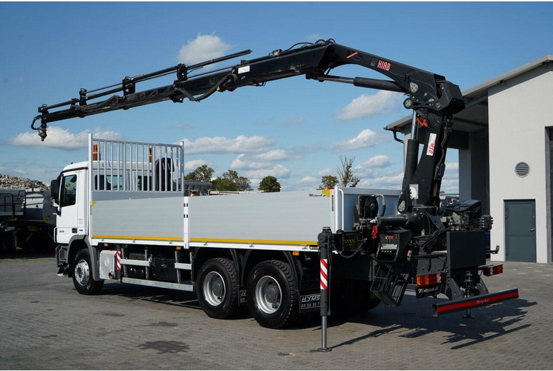 Mercedes-Benz ACTROS 2636 / 6x4 / SKRZYNIOWY 7 M + HDS HIAB -  WYSÓW 12,6 M / - شاحنات مسطحة, شاحنة كرين: صورة 4 Mercedes-Benz ACTROS 2636 / 6x4 / SKRZYNIOWY 7 M + HDS HIAB -  WYSÓW 12,6 M / - شاحنات مسطحة, شاحنة كرين: صورة 4