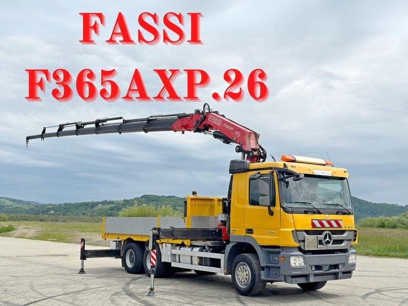 Mercedes-Benz ACTROS 2646 * FASSI F365AXP.26 + FUNK * 6x4 - شاحنات مسطحة, شاحنة كرين: صورة 1 Mercedes-Benz ACTROS 2646 * FASSI F365AXP.26 + FUNK * 6x4 - شاحنات مسطحة, شاحنة كرين: صورة 1
