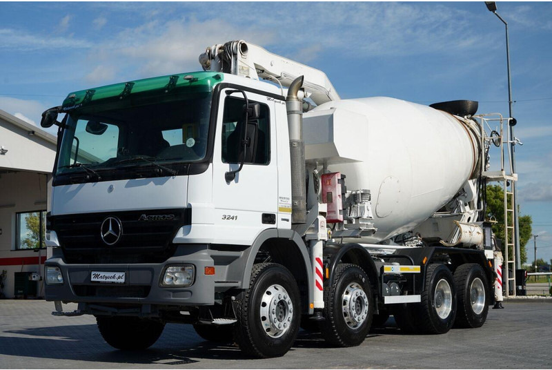 Mercedes-Benz ACTROS 3241 / POMPOGRUSZKA / 8X4 / BETONIARKA + POMPA SERMAC 3Z2 - شاحنة خلاطة خرسانة: صورة 3 Mercedes-Benz ACTROS 3241 / POMPOGRUSZKA / 8X4 / BETONIARKA + POMPA SERMAC 3Z2 - شاحنة خلاطة خرسانة: صورة 3
